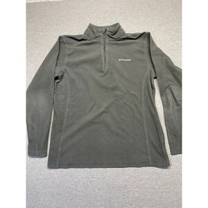 Women's Columbia Fleece Pullover Size M Gray 1/4 zip
